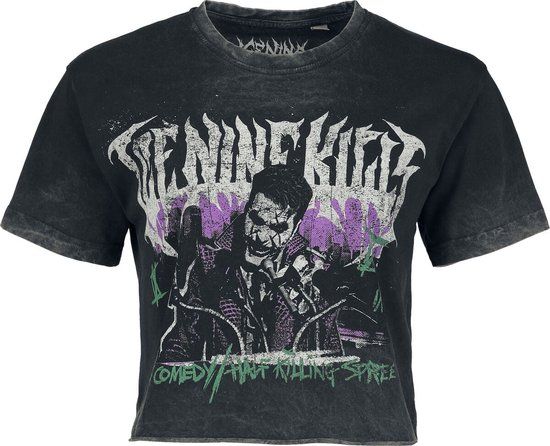 Ice Nine Kills Joker Punk Dames T-shirt - antraciet - L