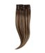 Rapunzel of Sweden Classic Clip-ins Raide / Volume léger / 3 pièces Hazelnut Caramel Balayage B2.3/5.0 40 cm Extensions de cheveux