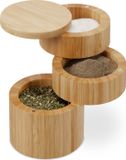 Merkloos Relaxdays Zoutpot met Deksel