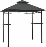 vidaXL Barbecuepaviljoen 240x150x255 cm staal antraciet