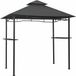 vidaXL Pavillon de barbecue 240x150x255 cm acier anthracite