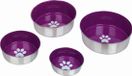 Nobby Heavy Paw Anti-Slip RVS voerbak paars 24 cm - 2,7 ltr