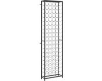vidaXL Wijnrek voor 95 flessen 54x18x200 cm smeedijzer zwart