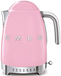 Smeg KLF04PKEU Waterkoker - 1.7L - Roze - 2400W - 7 Temperaturen