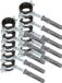 KOTARBAU® 10 Stuks Pijpbeugelset, Trillingsdempende Buisklem, 3/4", Gegalvaniseerd Staal