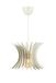Elegant Sphere Kroonluchter, wit MDF, 60 cm hoogte, verstelbare kabel, E27-fitting, max. 40 W, Scandinavisch design voor moderne interieurdecoratie