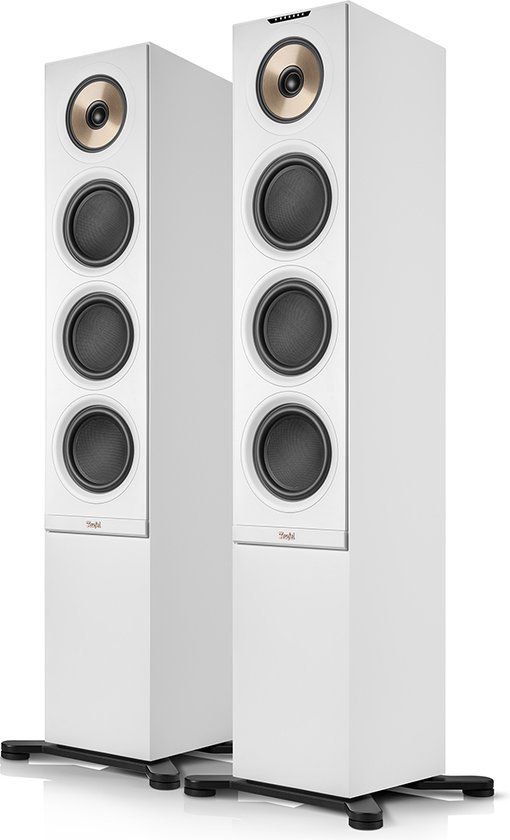 Teufel STEREO L 2 - Vloerstaande streaming speakers - Wifi, Bluetooth - Set van 2 - Wit