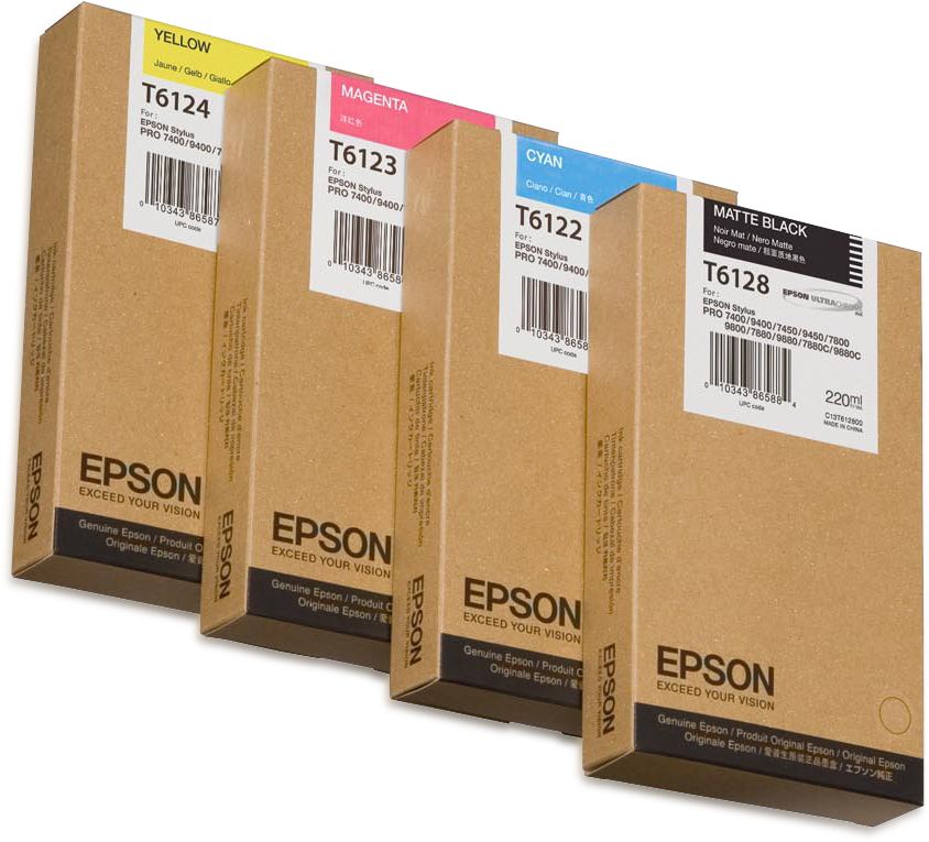 Epson inktpatroon Cyan T612200 220 ml single pack / cyaan