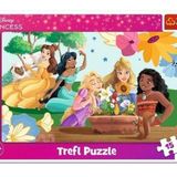 Trefl - Disney, Force du sourire - Puzzle Cadre pour tout-petits, 15 grandes pièces, cadre et set de table rigide, pour enfants à partir de 3 ans