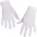 Merkloos Witte verkleed handschoenen kort - Volwassenen - Sinterklaas