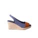 Toni Pons Espadrilles compensées avec détails en cuir | BLEU MARINE