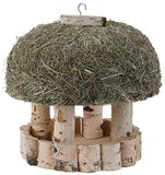 Dehner Natura Vogelhuis, met heudak, ongeveer 29 cm, berkenhout hooi, natuur