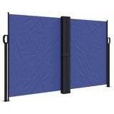 VidaXL Windscherm uittrekbaar 140x600 cm blauw