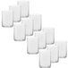 Trend Candles Panda Trend Candles 12x Glazen Theelichthouders/Waxinelichthouders 5,5 x 6,5 cm Transparant