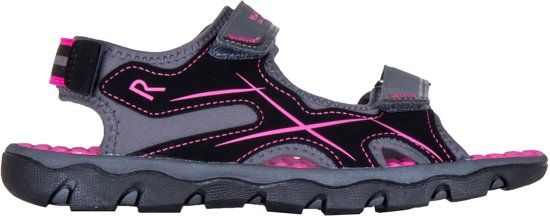 Regatta Sandalen - Maat 28 - Meisjes - grijs/zwart/roze