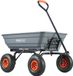 Poly Garden: Brouette de jardin robuste avec grand espace de chargement. Capacité : 1,8 mètre cube. Charge utile maximale : 272 kilogrammes