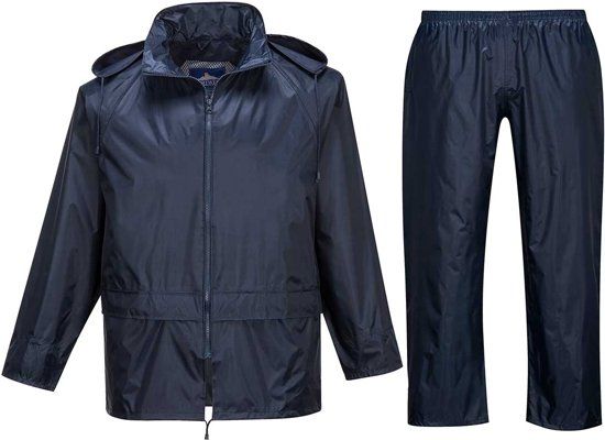 Portwest Regenpak 2 delig Donker Blauw Maat M - 5036108275731