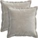 vidaXL Taie d'oreiller 2 pcs bois gris clair 35 x 35 cm tissu chenille