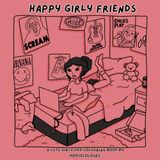 Happy Girly Friends: A cute girly pop colouring book
