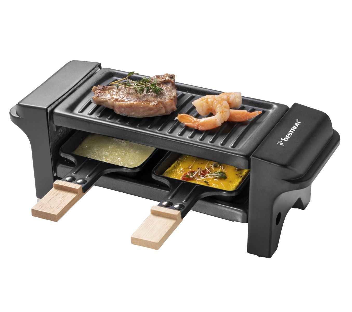 Bestron ARG150BW Raclette - 2 Persoons - 350W - Zwart