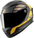FC-Moto FF130SV Cavion Helm Zwart Mat/goud
