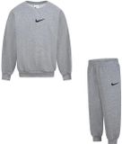 Nike Kids Essential Fleece Crew Set Dk Grey Heather 3-4 Years