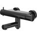 IVY Bond Robinet de thermostat de bain apparent avec bec de bain rétractable et inverseur - Chrome noir PVD