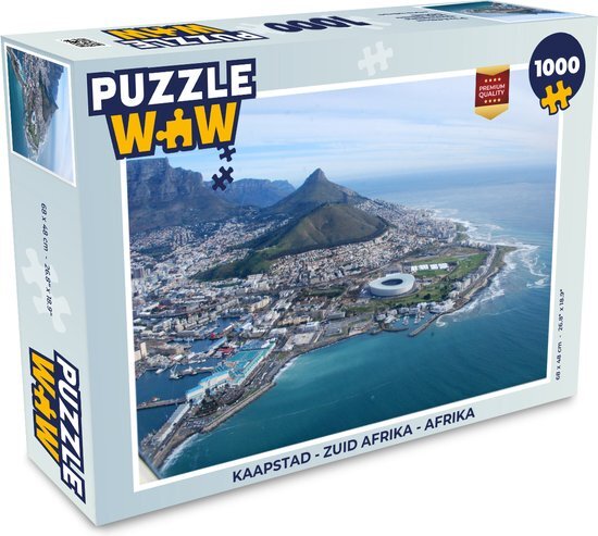 MuchoWow Puzzel Kaapstad - Zuid afrika - Afrika - Legpuzzel - Puzzel 1000 stukjes volwassenen