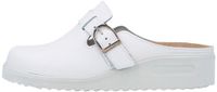 Berkemann Dames en Heren clogs Tec-Pro-Toivo wit Leer Unisex Volwassenen