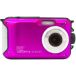 Aquapix W3027 'Wave' onderwatercamera, waterdicht tot 3 m, 2,7 inch display, tot 30 MP resolutie, 4x digitale zoom, 5 MP sensor, roze