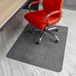 Björn&Schiller Vloerbeschermingsmat, 100 x 120 cm, krasbescherming, bureauonderlegger, antislip, bureaustoelonderlegger, vloermat, stoelonderlegger, dikte: 1,5 mm (Grijs)
