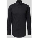 Hugo Boss Boss H-hank Kent Overhemd Met Lange Mouwen Zwart 42 / Long Man