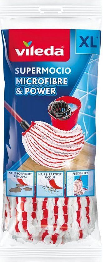 Vileda SuperMocio Microfiber&Power Vervanging - 1 per verpakking