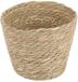 Merkloos Pot en bloempot en plantenbak van zeegras, rond, beige, 1 l