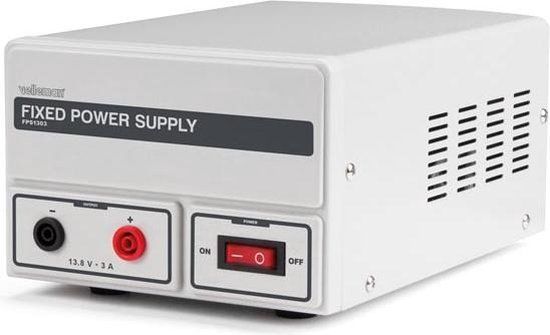 Velleman Laboratoriumvoeding - 13.8V / 3A - Grijs