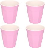 Excellent Houseware Koopman International Onbreekbare kunststof/melamine - 4x stuks - paars - drinkbeker - 0.9 ml - outdoor