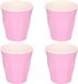 Excellent Houseware Koopman International Onbreekbare kunststof/melamine - 4x stuks - paars - drinkbeker - 0.9 ml - outdoor