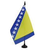 AZ FLAG Tafelvlag Bosnië en Herzegovina 21x14 cm