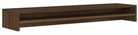 vidaXL Monitorstandaard 100x24x13 cm bewerkt hout bruineikenkleurig