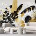 Papier peint panoramique feuilles tropicales 195 cm x 82 cm