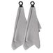 Ritz Set van 2 titanium hangende handdoeken