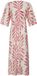 Fransa Damesjurk Ramani Kort Gebloemd V-hals Cameo Roze Polyester XS