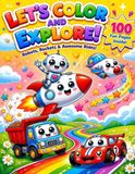 Robots and Vehicles Coloring Book for Kids