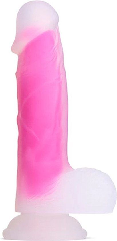So Divine Glorious Real Skin Feel Soft Siliconen Dildo - 7 Inch - Roze
