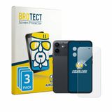 BROTECT Screenprotector 3 Stuks voor Nothing Phone (4b) (Voor+Camera) Beschermglas transparant
