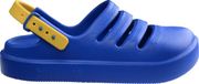 Havaianas Kids Clog Jongens Slippers - Blauw/Geel - Maat 35/36