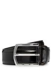 BOSS Leren riem Claus Tx Sz35 Belt W100 Dark Brown donkerbruin