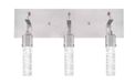 Westinghouse Cava LED Nikkel Rechthoek 3 Lampen 7,3W 1800lm 3000K 40000h