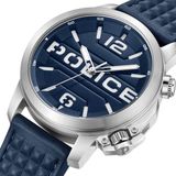 Police PEWJD0021702 Heren Polshorloge Kwarts Blauw/Zilverkleurig Leer