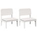 VidaXL Tuinstoelen set van 2 wit grenenhout 60x52,5x72 cm